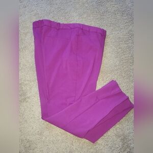 Worthington fuschia slim fit dress pant Size 14